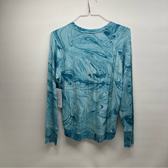 Athleta Women's sweatshirt sumo marble green pullover top size M NWT - Picture 5 of 10